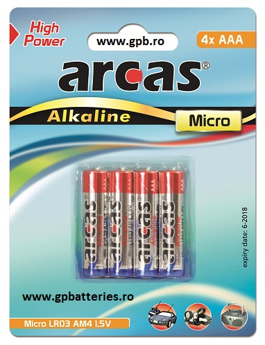 Baterie Arcas Germania AAA LR3 Alcalina